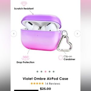 Velvet Caviar AirPod Pro Case in Violet Ombré